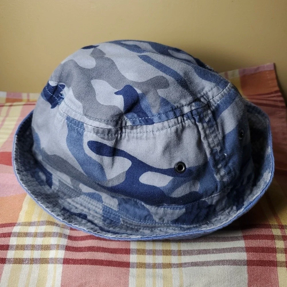 Camo Bucket Hat Fishing Outdoors Hiking Relaxation Toddler
